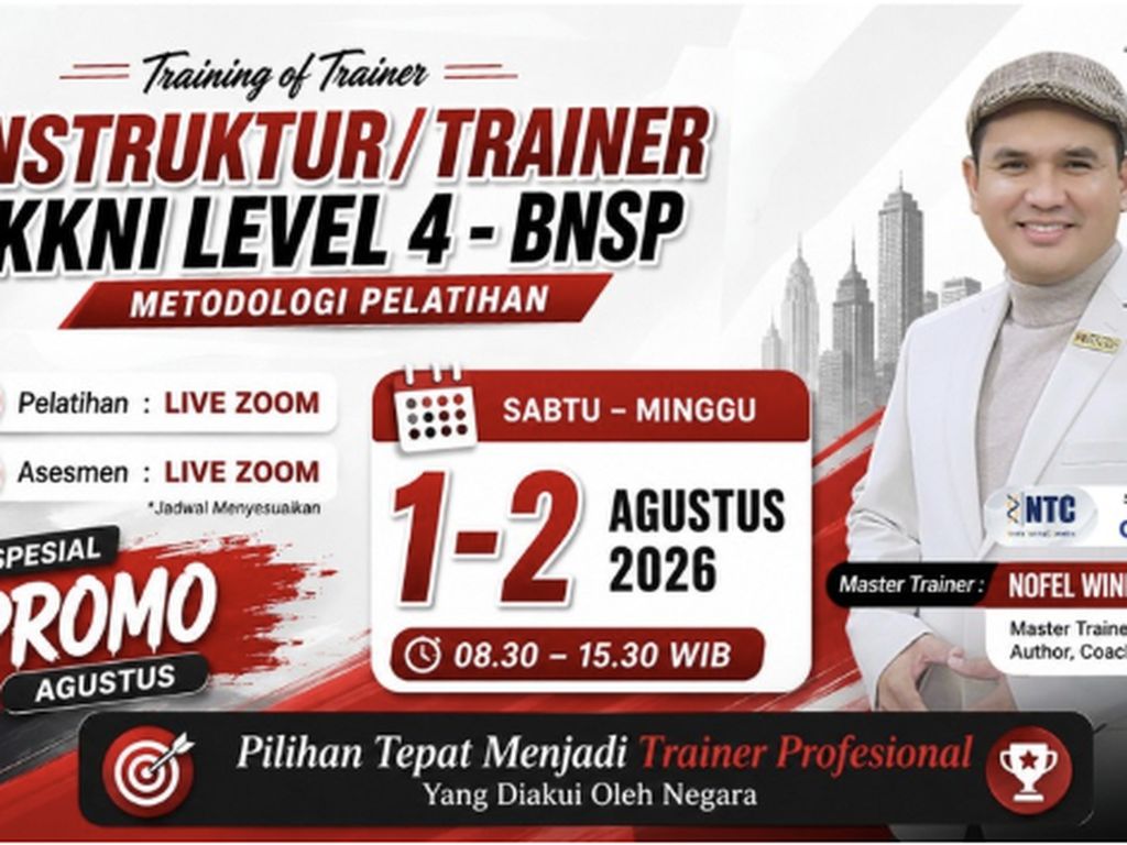 Mau Jadi Trainer Profesional? Ini Jalur Sertifikasi BNSP Level 4 Online 2026